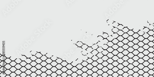 Mesh texture for fishing nets. Grunge pattern for sportswear or soccer goal, volleyball net, basketball hoop, hockey, athletics. Mesh background
