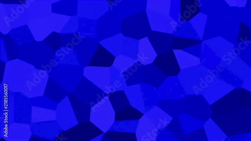 Abstract blue polygonal mosaic background with dynamic geometric shapes	