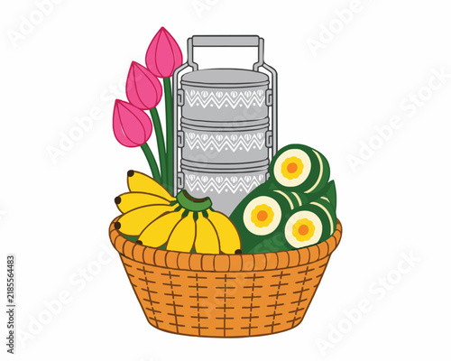 Pchum Ben Day-Chan Srak Vector 06