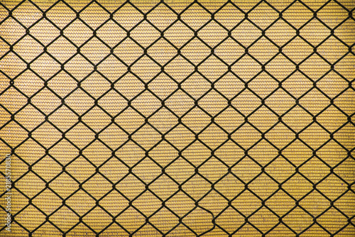 Abstract black mesh on brown background