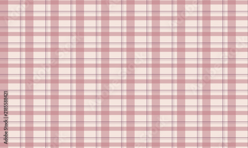 Soft pink and cream plaid textile pattern with thin blue lines for feminine design backgrounds
