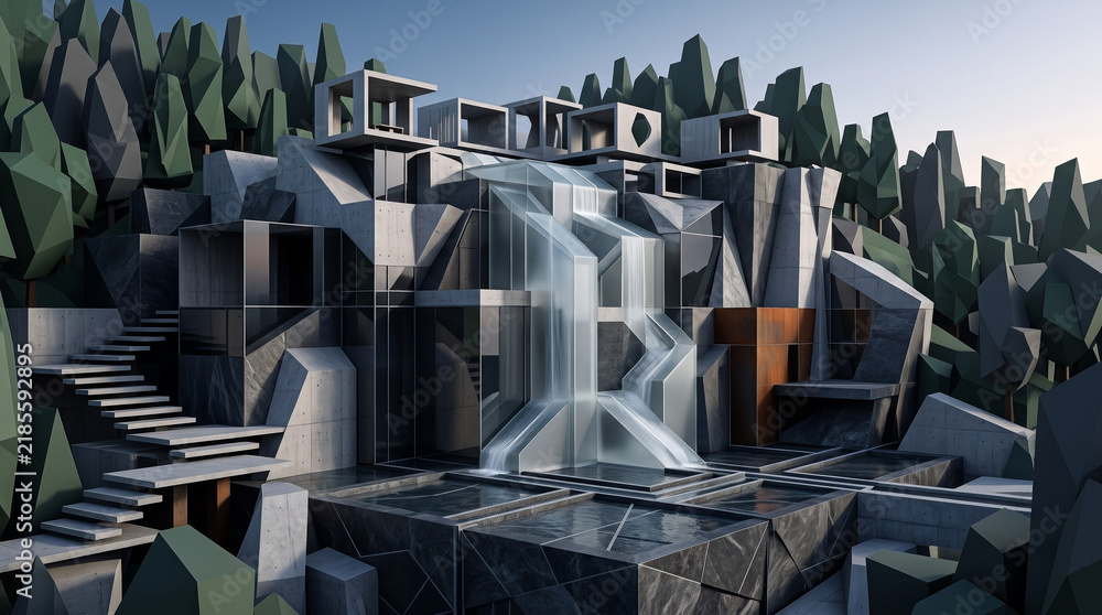 Fototapeta premium abstract 3d render