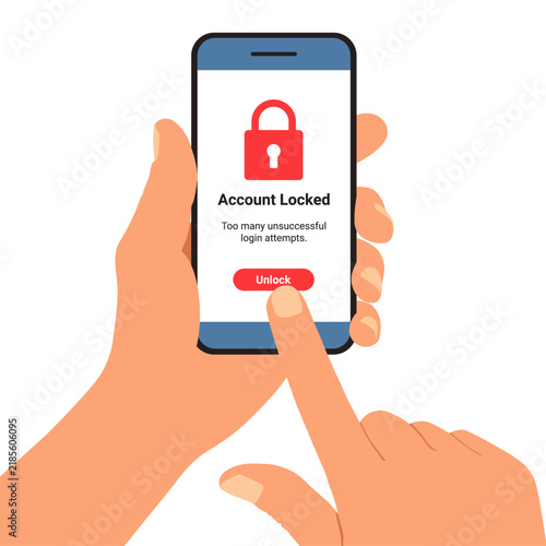Account Locked After Failed Login Attempts on Smartphone