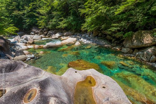 長野県　大桑村　阿寺渓谷
