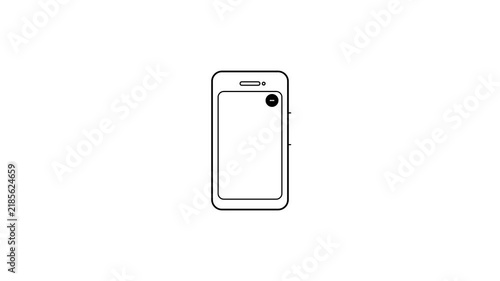 Smartphone Icon Representing Mobile Device Technology and Digital Communication