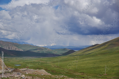 Rver valleys Gulcha  , Pamir Highway, Kyrgyzstan