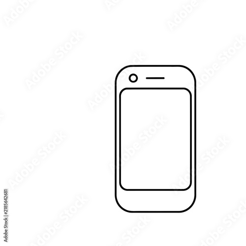 Smartphone outline icon