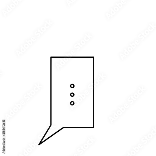 Speech bubble with three dots icon