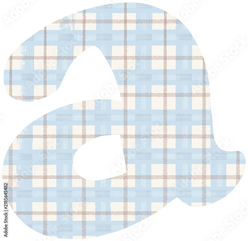 Patterned Letter A Alphabet Decorative Typography Graphic Element
