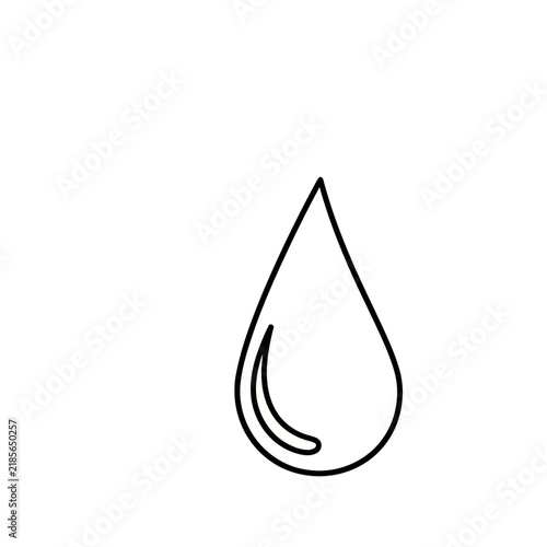 Water drop outline