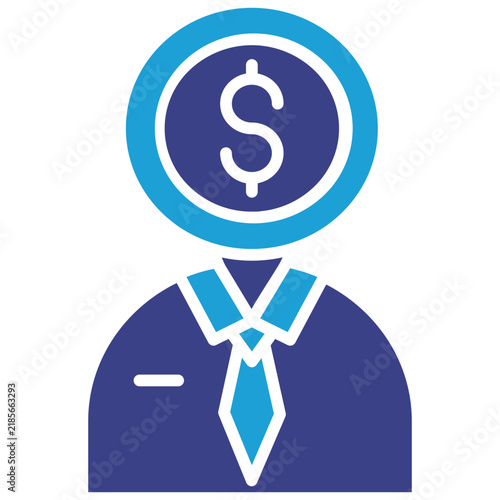 Bild auf Leinwand Investor Icon