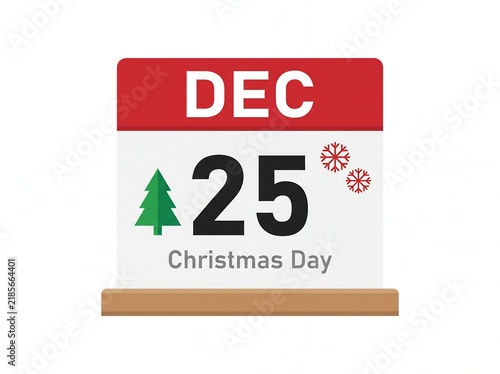 Decorative Christmas Calendar Display December 25