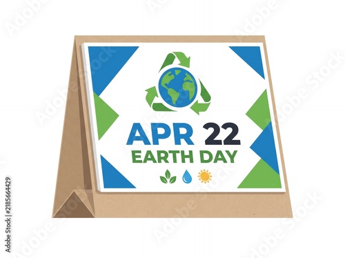 Earth Day Event Card With Recycled Look