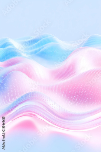 Modern Abstract Posters Templates  with Geometric Waves and Fluid Gradients
