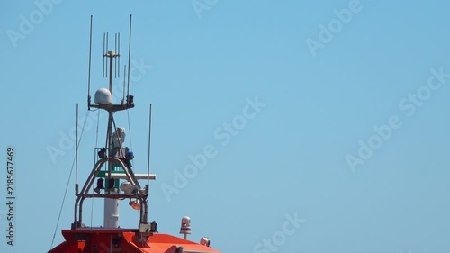 Boat shows communication tools on deck