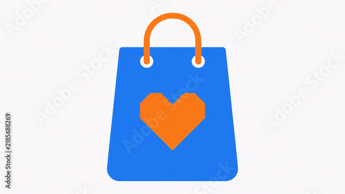 Online Shopping Bag E-Commerce Illustration