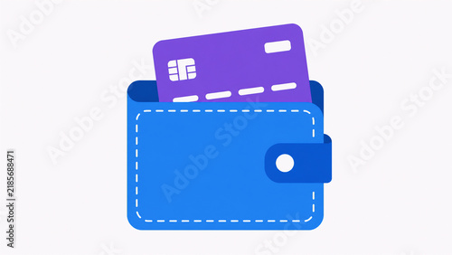 Digital Wallet Online Shopping Illustration