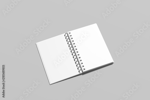 Obraz na płótnie Spiral Notebook Blank Mockup