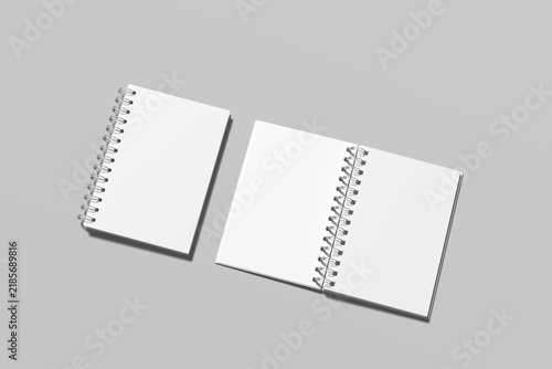Obraz na plátně Spiral Notebook Blank Mockup
