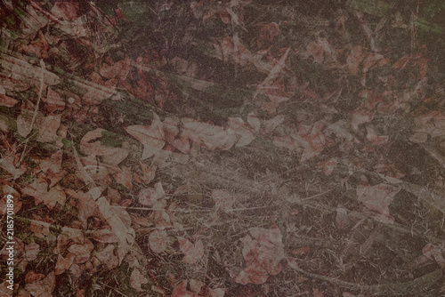 Abstract retro autumn leaves background