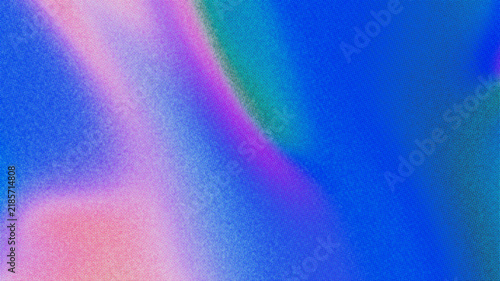 Abstract blue and pink halftone dot pattern with soft glow and authentic risograph print texture on paper background. Suits Y2K and retrofuturism branding.