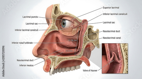 3D Photorealistic Complete Human Nasolacrimal Duct Anatomy with Canal and Inferior Meatus Opening