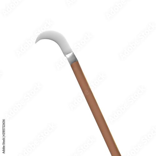 Agricultural Sickle Farming Tool Illustration Isolated on Transparent Background