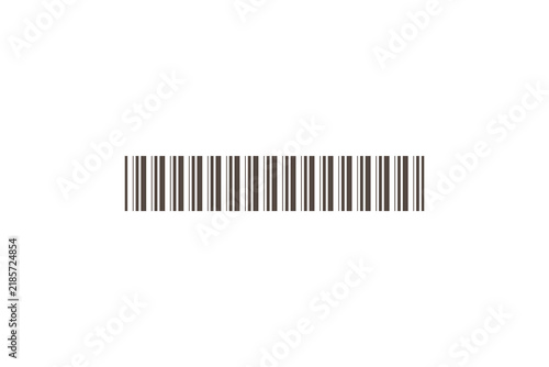 Standard Barcode Vector Icon Isolated on White Background
