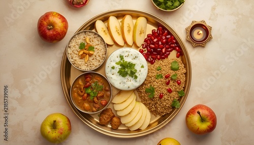 Navratri Fasting Thali - Indian Festival Food Banner