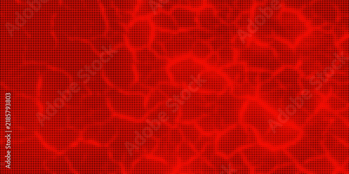 Red Halftone Organic Abstract Background