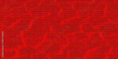 Red Halftone Organic Abstract Background
