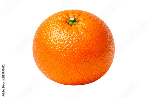 Fresh whole orange fruit isolated on transparent background for food photography purposes