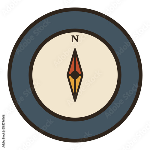 Obraz na płótnie Retro Vintage Compass Navigation Icon
