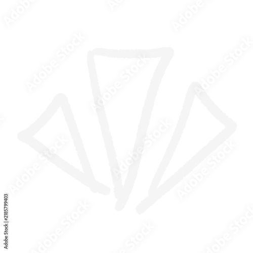 Hand Drawn Chalk Doodle Elements Abstract Brush Texture Symbols and Icons