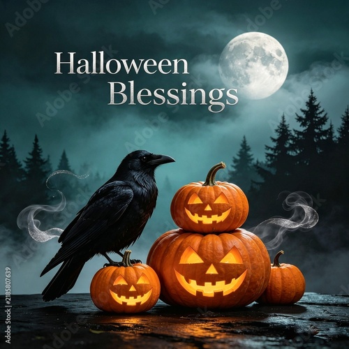 Halloween Blessings Under a Full Moon