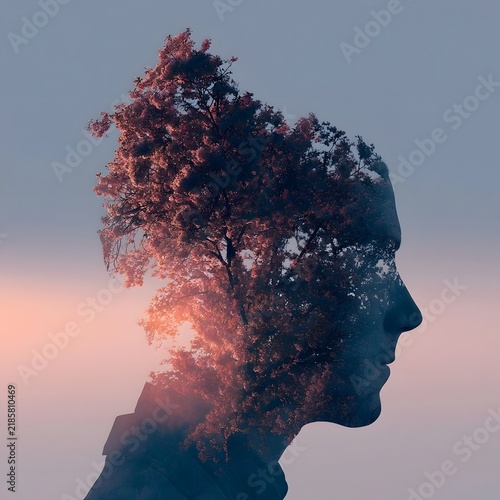Blooming Tree Silhouette