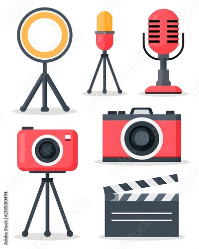 Content Creator Kit: Bold Flat Icons