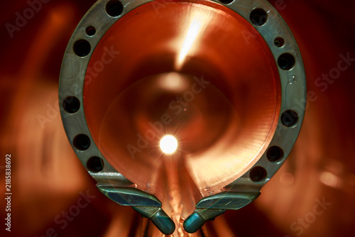 Obraz na płótnie A synchrotron is a type of resonant cyclic charged-particle accelerator
