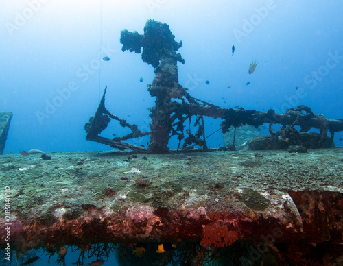 Tri-Bird airplane wreck Boracay Island Philippines