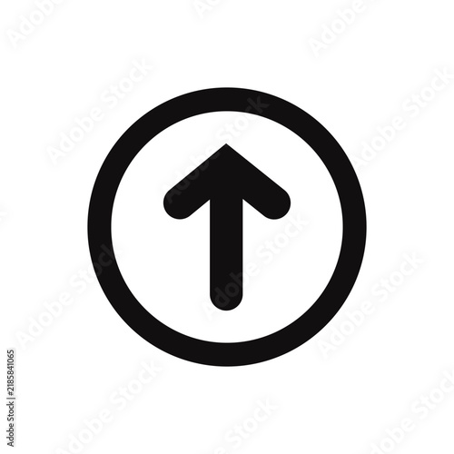 Upload Arrow Circle Button Icon