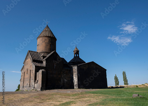 Konstfotografi old wooden church in Armenia.