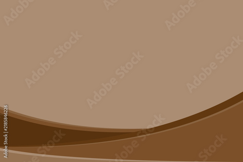 Abstract Brown Wave Background with Flowing Curve Line Design