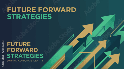 Abstract background with rising arrows representing growth