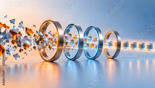 Data Processing Rings Transforming Fragments into Ordered Cubes