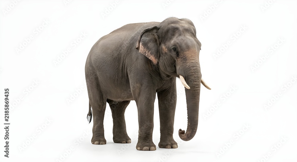 Fototapeta premium elephant isolated on white