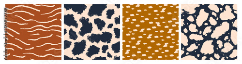 Fotografie Abstract seamless patterns, backgrounds