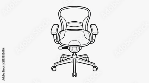 Ergonomic office chair with adjustable armrests and five star base
