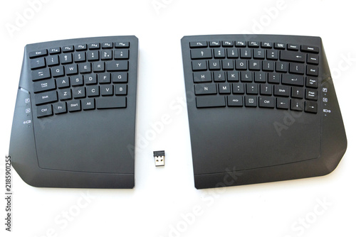 Canvastavla Split Ergonomic Computer Keyboard With Wireless USB Receiver