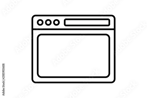 Cuadro en lienzo Web Browser Window Icon