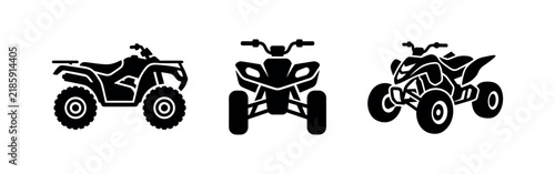 Принти на полотні All-terrain vehicle ATV quad bike icons